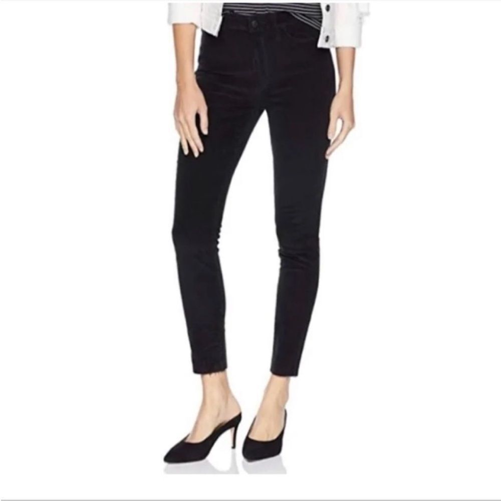 Joe’s Jeans Black Velvet Mid Rise Skinny‎ Jeans